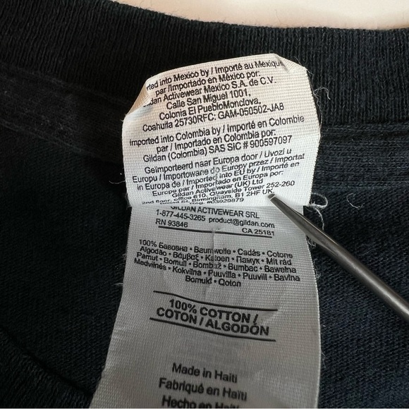 Cotton Army Gold Shield Badge Of Honor Graphic 2 Sided T-Shirt Men’s 2XL Black - Picture 7 of 8